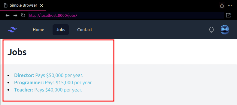 Exemplo de Blade Templates